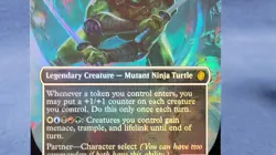 Leonardo, the Balance (Borderless) FOIL 1 MTG Teenage Mutant Ninja Turtle TMT NM - Image 4