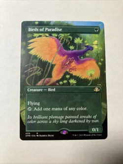 Birds of Paradise Borderless #439 Dominaria Remastered Magic: The Gathering NM - Image 1