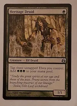 MTG Heritage Druid Morningtide Regular NM - Image 1