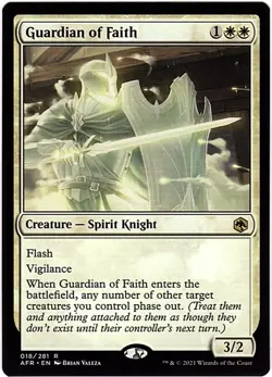 MTG Adventures in the Forgotten Realms Guardian of Faith (Rare) - Image 1
