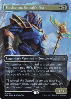 Hashaton, Scarab's Fist (Borderless) M Commander: Aetherdrift 1 NM - Image 1