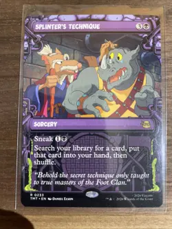 MTG Splinter’s Technique #0233 Showcase Rare Teenage Mutant Ninja Turtles (TMT) - Image 1