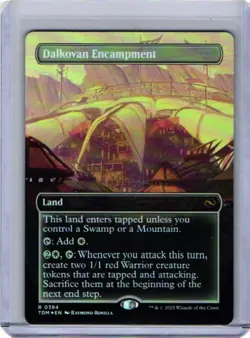 MTG Tarkir Dragonstorm Dalkovan Encampment 0394 Rare Foil Borderless Nm-M - Image 1