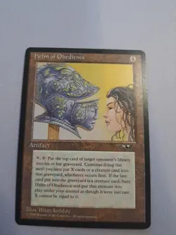 MTG: Helm of Obedience (NM): Alliances (s) - Image 1
