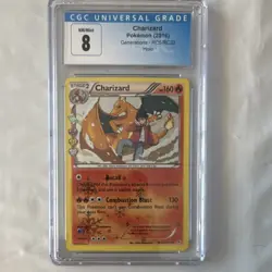 Pokemon TCG Charizard Generations RC5/RC32 Holo CGC 8 Stage 2 160 HP - Image 1