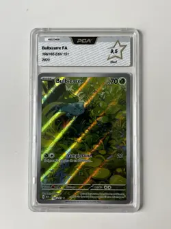 Carte Pokemon gradee PCA 9,5 BULBIZARRE AR 166/165 EV3.5 151 FR - Image 1