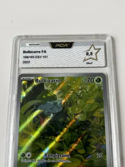 Carte Pokemon gradee PCA 9,5 BULBIZARRE AR 166/165 EV3.5 151 FR - Image 2