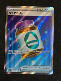 N's PP Up 262/217 Me: Ascended Heroes Holo Pokemon TCG Trainer Pack Fresh Pull - Image 1