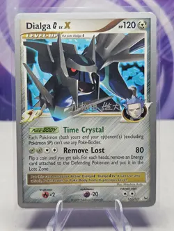 Pokemon Dialga G LV.X Ultra Rare Level Up 122/127 World Championship 2010 LP - Image 1