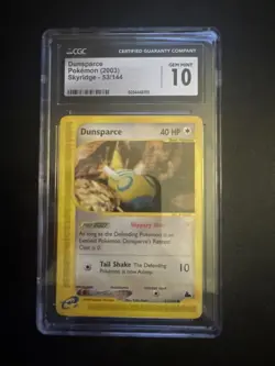 Dunsparce 53/144 2003 Pokemon Skyridge CGC 10 Gem Mint - Image 1