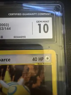 Dunsparce 53/144 2003 Pokemon Skyridge CGC 10 Gem Mint - Image 3