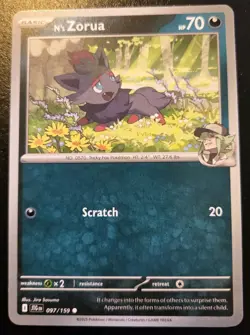 N's Zorua 097/159 Common Scarlet & Violet: Journey Together Pokemon TCG - Image 1