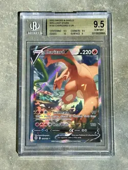 CHARIZARD V POKEMON 154/172 2022 BRILLIANT STARS - BGS 9.5 - Image 1
