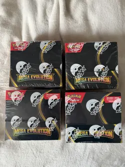 4x Pokemon TCG Mega Evolution Factory Sealed Enhanced & Non Enhanced Booster Box - Image 1