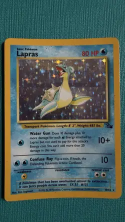 Pokemon TCG Vintage Holo Rare Lot - Lapras, Kangaskhan, Magneton - WotC - Image 2