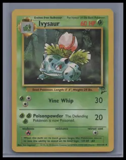 Ivysaur - Base Set 2 # 044/130 MP Pokemon TCG - Image 1