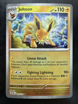 Pokemon Jolteon (Master Ball Pattern) 029/131 Sv: Prismatic Evolutions Holo (NM) - Image 1
