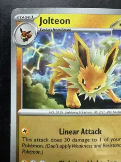 Pokemon Jolteon (Master Ball Pattern) 029/131 Sv: Prismatic Evolutions Holo (NM) - Image 2