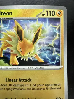 Pokemon Jolteon (Master Ball Pattern) 029/131 Sv: Prismatic Evolutions Holo (NM) - Image 3