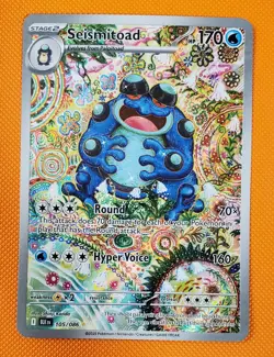 Pokemon Seismitoad 105/086 Illustration Rare Black Bolt NM - Image 1