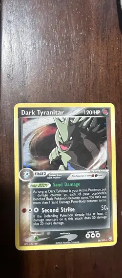 Dark Tyranitar 20/109 Holo Rare – Team Rocket Returns – LP – 2004 Pokemon - Image 2