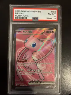 2023 POKEMON MEW EN-151 ULTRA RARE #193 MEW EX PSA 9 - Image 1