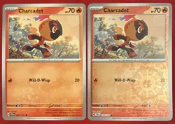 Pokemon TCG Charcadet 032/191 Scarlet & Violet Surging Sparks Reverse Holo NM - Image 1