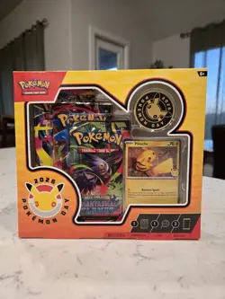 Pokemon Day 2026 Collection Box Pikachu Promo & 3 Booster Packs - Pokemon TCG - Image 1