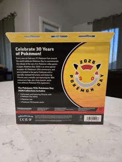 Pokemon Day 2026 Collection Box Pikachu Promo & 3 Booster Packs - Pokemon TCG - Image 2