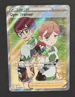 Gym Trainer (Full Art) Holofoil Ultra Rare Shining Fates 068/072 NM - Image 1