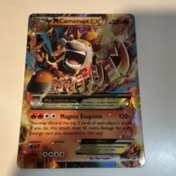 Pokemon M Camerupt EX Full Art Promo Holo 230 HP Magma Eruption XY198 XY Eng - Image 1