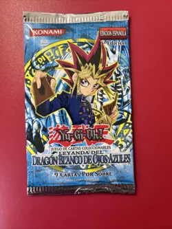 Yugioh Legend Of Blue Eyes LOB 1st Ed Booster Pack Spanish Factory Sealed - Image 1