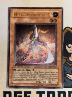 Mystic Swordsman Lv2 SOD-EN011 1st Edition Ultimate Rare YuGiOh! NM - Image 2