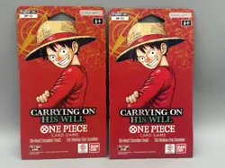 x2 One Piece TCG OP-13 Carrying On His Will Sleeved Booster Pack OP13 - Image 1