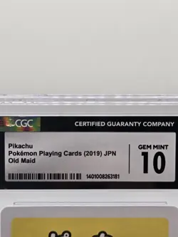 Pokemon TCG Pikachu Playing Cards Old Maid 2019 Japanese Cgc gem mint 10 - Image 2