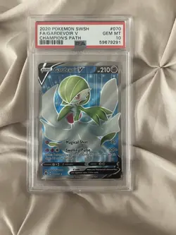 Gardevoir v Full Art Champion's Path Ultra Rare Pokemon Card 070/073 - PSA 10 - Image 1