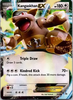 Kangaskhan EX - 78/106 - Pokemon Flashfire XY Ultra Rare Card VLP - Image 1