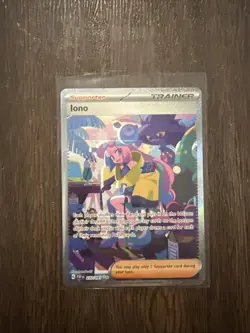 Pokemon TCG Iono Scarlet & Violet Paldean Fates Holo Card 237/091 - Image 1