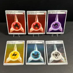 6 x Pokemon TCG Basic Holo Energy Black Bolt & White Flare Cards 018 020 021 023 - Image 1