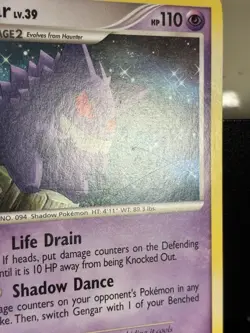 Gengar 27/130 Diamond and Pearl Base Non-Holo Rare LP Pokemon Card - Image 3