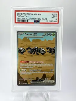 2024 POKEMON SSP EN-SURGING SPARKS SPECIAL ILLUSTRATION RARE DURANT EX PSA 9 - Image 1