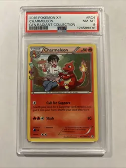 2016 Pokemon XY Charmeleon RC4 Generations Radiant PSA 8 Population 184 - Image 1