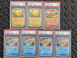 7X LOT 2024 Pokemon MEW 151 Costco Mini Tins PSA 9 Cosmos Holo Pikachu Squirtle - Image 1