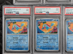 7X LOT 2024 Pokemon MEW 151 Costco Mini Tins PSA 9 Cosmos Holo Pikachu Squirtle - Image 4