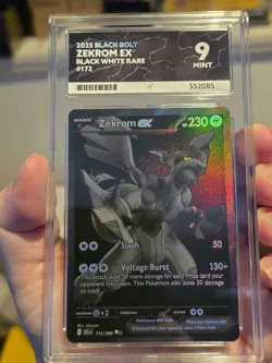 Pokemon TCG Zekrom EX Black Bolt 172/086 V.good centering / corners Ace 9 - Image 1