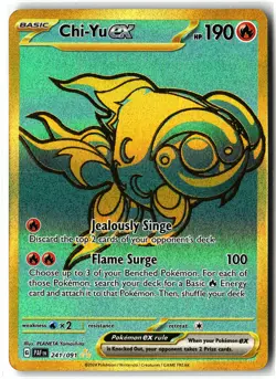 Chi-Yu ex ⭐ 241/091 Holo Hyper Rare Paldean Fates 2024 Pokemon NM - Image 1