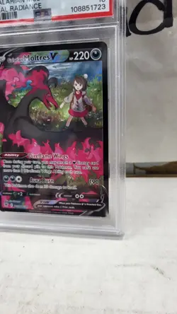2022 GALARIAN MOLTRES V FULL ART ASTRAL RADIANCE POKEMON PSA 10 GEM MINT #TG20 - Image 3