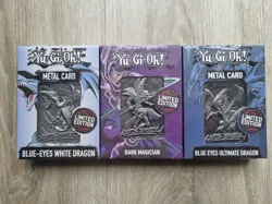 Yu-Gi-Oh - Limited Edition - Metal Cards - Sealed & New - Bundle X3 - Image 1
