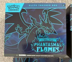 Pokemon TCG Mega Evolution Phantasmal Flames Elite Trainer Box -EMPTY -NO PACKS - Image 2