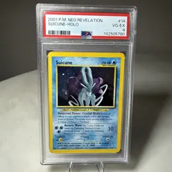 2001 POKEMON NEO REVELATION #14 SUICUNE-HOLO PSA 4 - Image 2